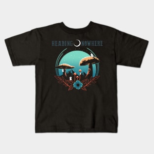 Headed Nowhere Blue/Orange Kids T-Shirt